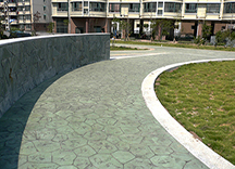 彩色壓模混凝土